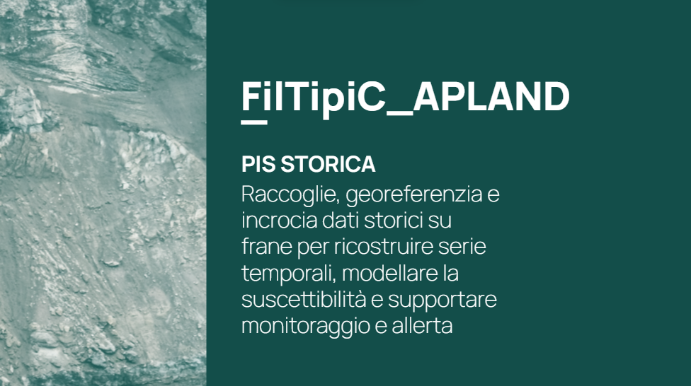 PIS STORICA — Caricamento BADA, georeferenziazione e analisi storica